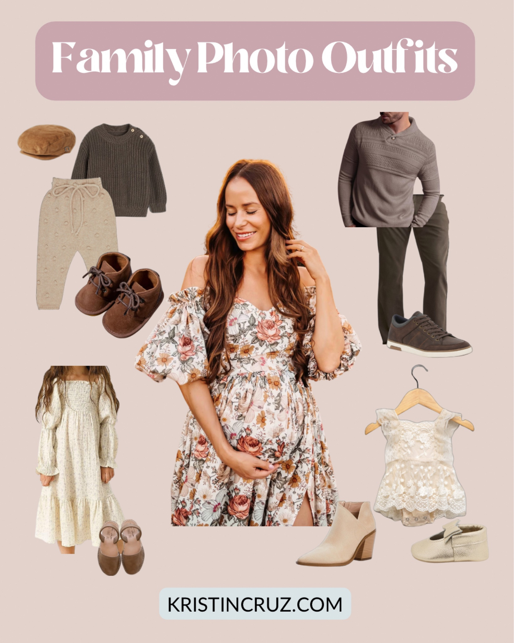 It all starts with an epic dress. I made this curated set of outfits for a family photoshoot using Mood Board Magic, a Photoshoot styling app I created to make the whole process easier. It’s full of the perfect picks for Family Photo Outfits, all together so you can easily coordinate them by custom made palettes. 

#LTKfamily #LTKmens #LTKbump