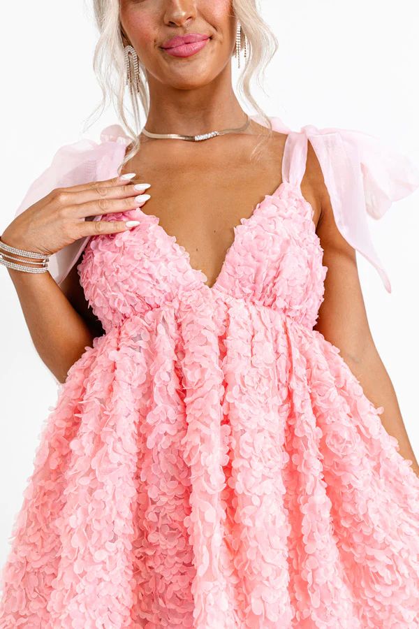 Lost In Your Eyes Mini Dress In Pink | Impressions Online Boutique