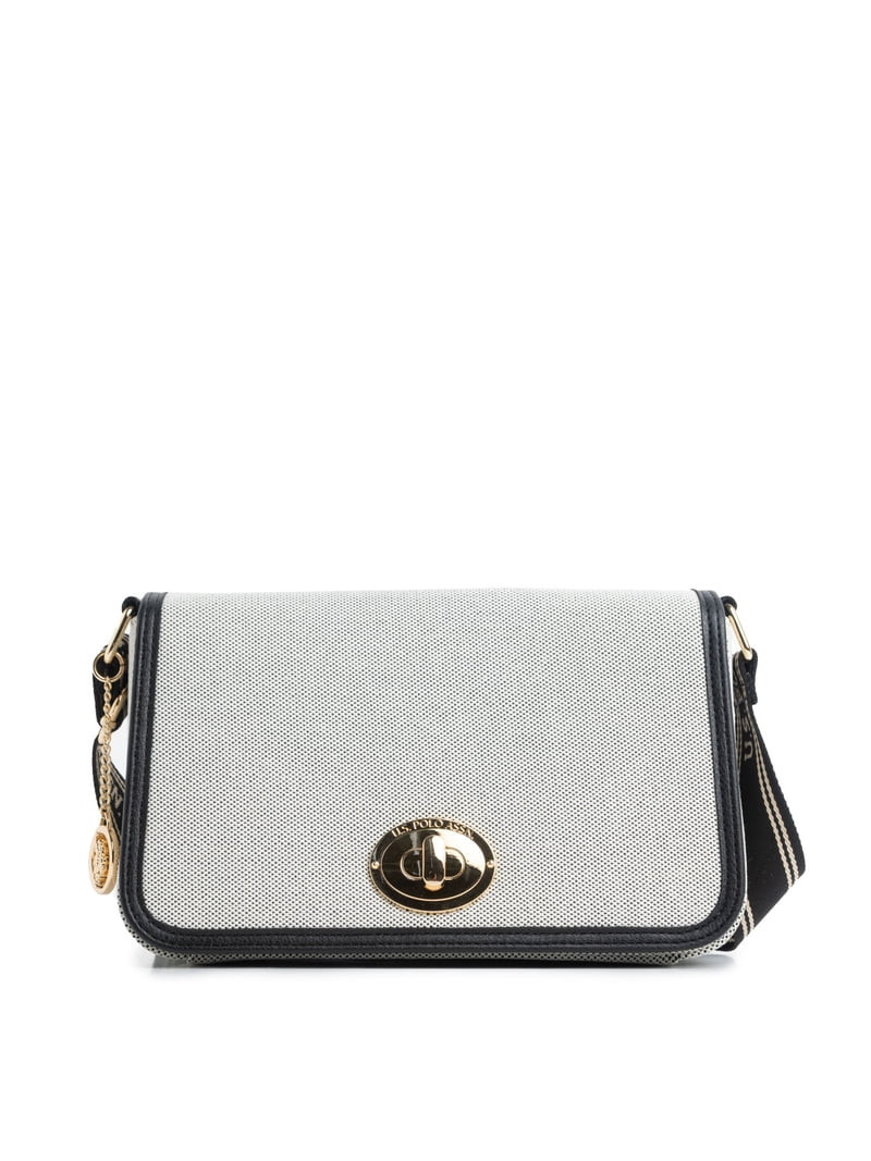 U.S. Polo Asnn. Women's Flap Crossbody, Putty | Walmart (US)