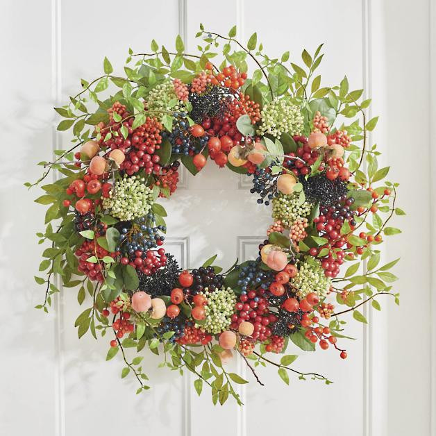 Autumn Farmhouse Berry Wreath | Grandin Road | Grandin Road