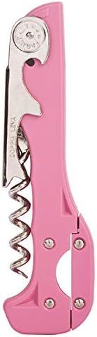 Boomerang Two-Step Corkscrew Wine Opener with Built-In Foil Cutter and Bottle Opener- Pink | Amazon (US)
