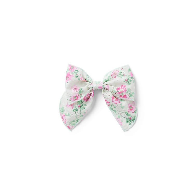 Floral Eyelet Bow Barrette | Janie and Jack