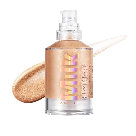 Milk Makeup Hydro Grip + Glow Primer with Hyaluronic Acid – Illuminating Face Primer Grips Make... | Amazon (US)