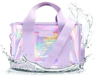 Case-Mate Soap Bubble Jelly Tote Bag (Medium Crossbody) - Iridescent Beach Bag with Crossbody Str... | Amazon (US)