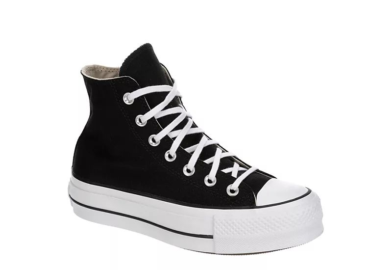 BLACK CONVERSE Womens Chuck Taylor All Star High Top Lift Sneaker | Off Broadway Shoes