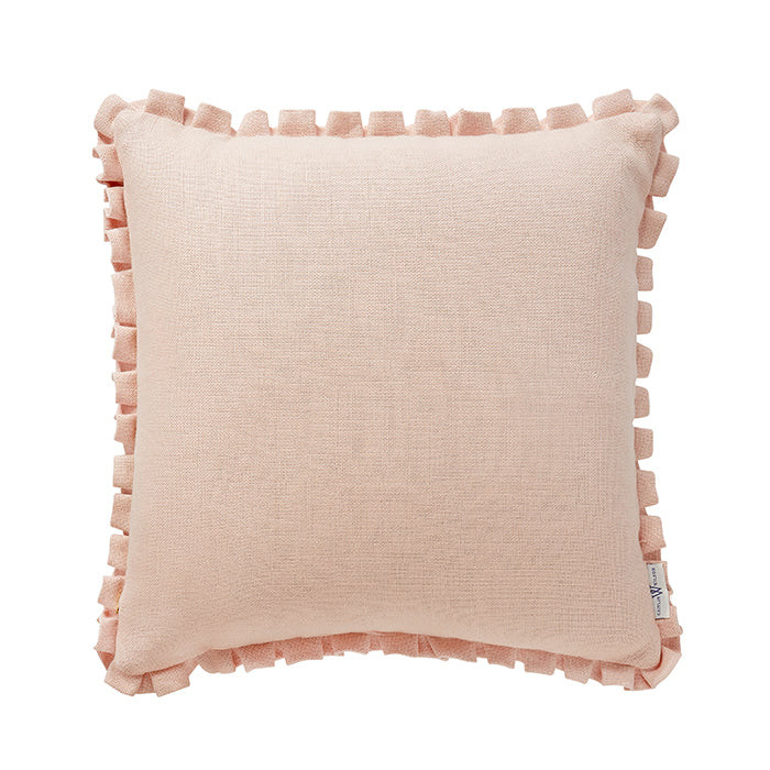Beth Box Pleat Pillow Cover in Peach | Caitlin Wilson Design