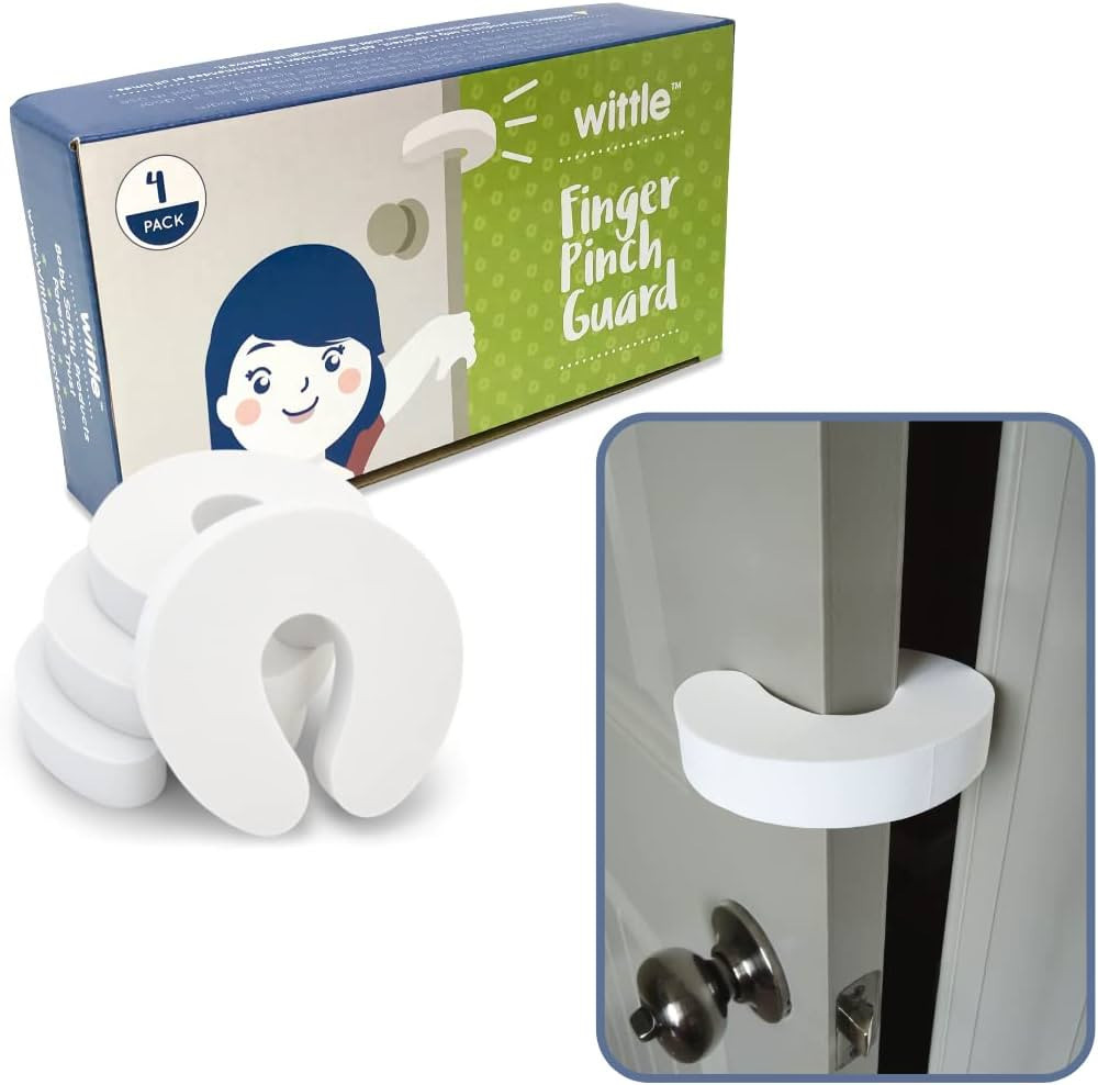 Wittle Door Pinch Guard - 4pk. Baby Proofing Doors Made Easy with Soft Yet Durable Foam Door Stop... | Amazon (US)