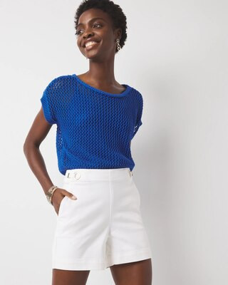 Extra High-Rise Novelty Waist Denim Short | White House Black Market