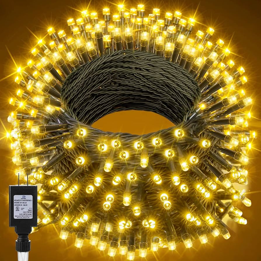 66FT 200 LED Christmas Tree Lights, Twinkle Fairy Lights String with 8 Flashing Modes String Ligh... | Amazon (US)