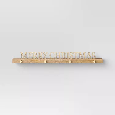 'Merry Christmas' Holiday Stocking Holder Gold - Threshold™ | Target