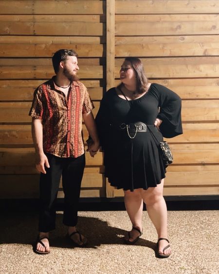 vacay #shopthefit day 6 — date night edition 🖤
shoes: earth runners
romper: foxblood shop 
belt: foxblood shop

plus size, witchy, hippie outfit inspo

#LTKcurves #LTKmens #LTKtravel