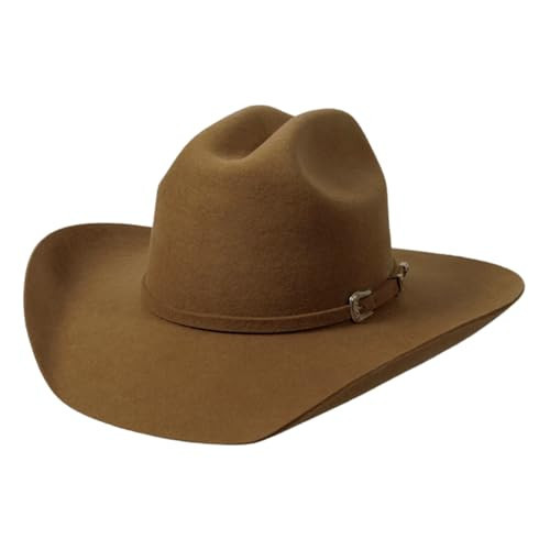 American Hat Makers Cattleman Felt Cowboy Hat | Natural Color Western Style & Comfortable Fit for Men & Women | Amazon (US)