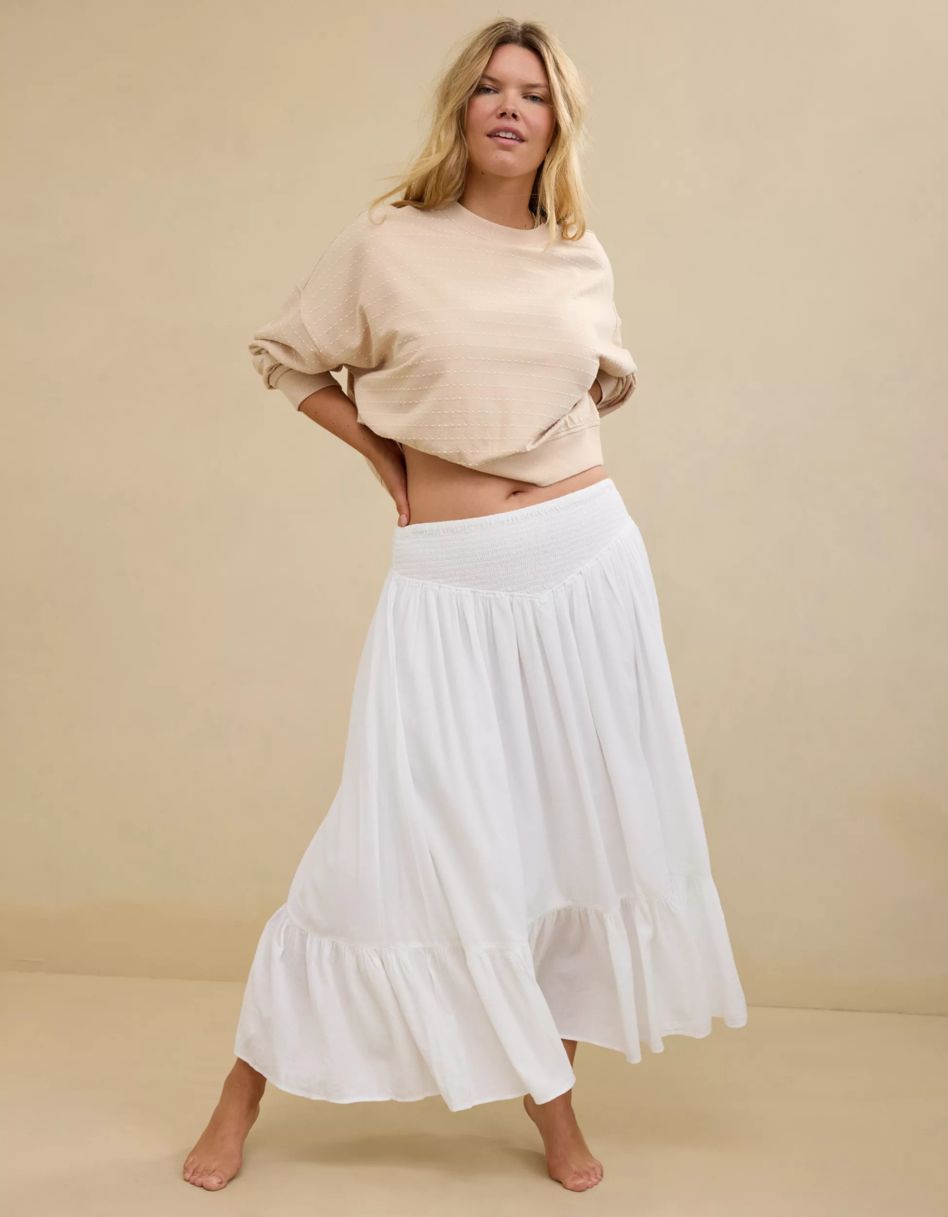 Aerie V-Waist Maxi Skirt | American Eagle Outfitters (US & CA)
