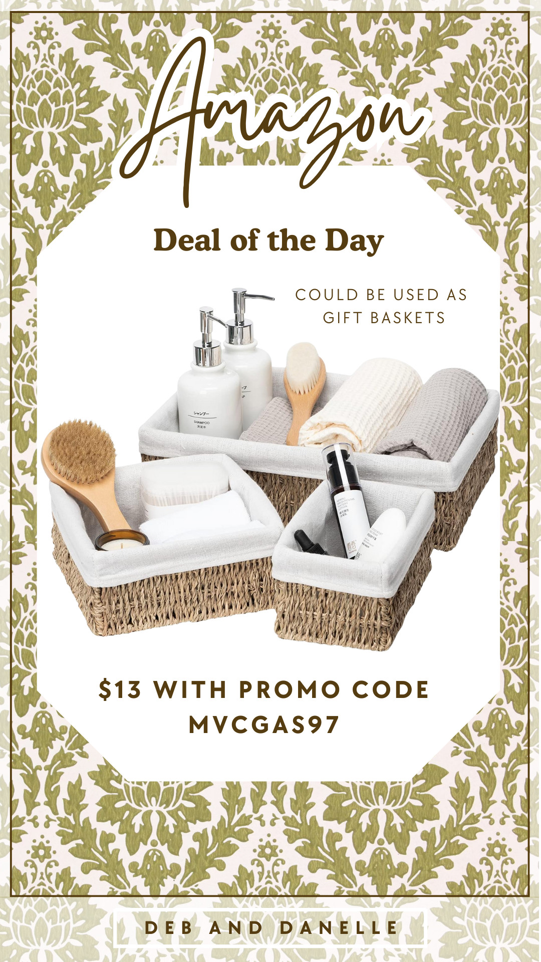 I ran across a great deal on @Amazon today. Grab this 3-piece seagrass basket set and use them to dress up your holiday gifting!  

 #LTKGiftGuide #LTKHoliday #LTKSaleAlert