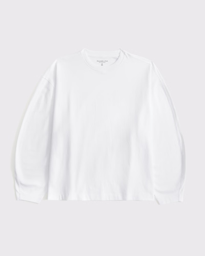 Women's Long-Sleeve Barrel Tee | Women's Tops | Abercrombie.com | Abercrombie & Fitch (US)