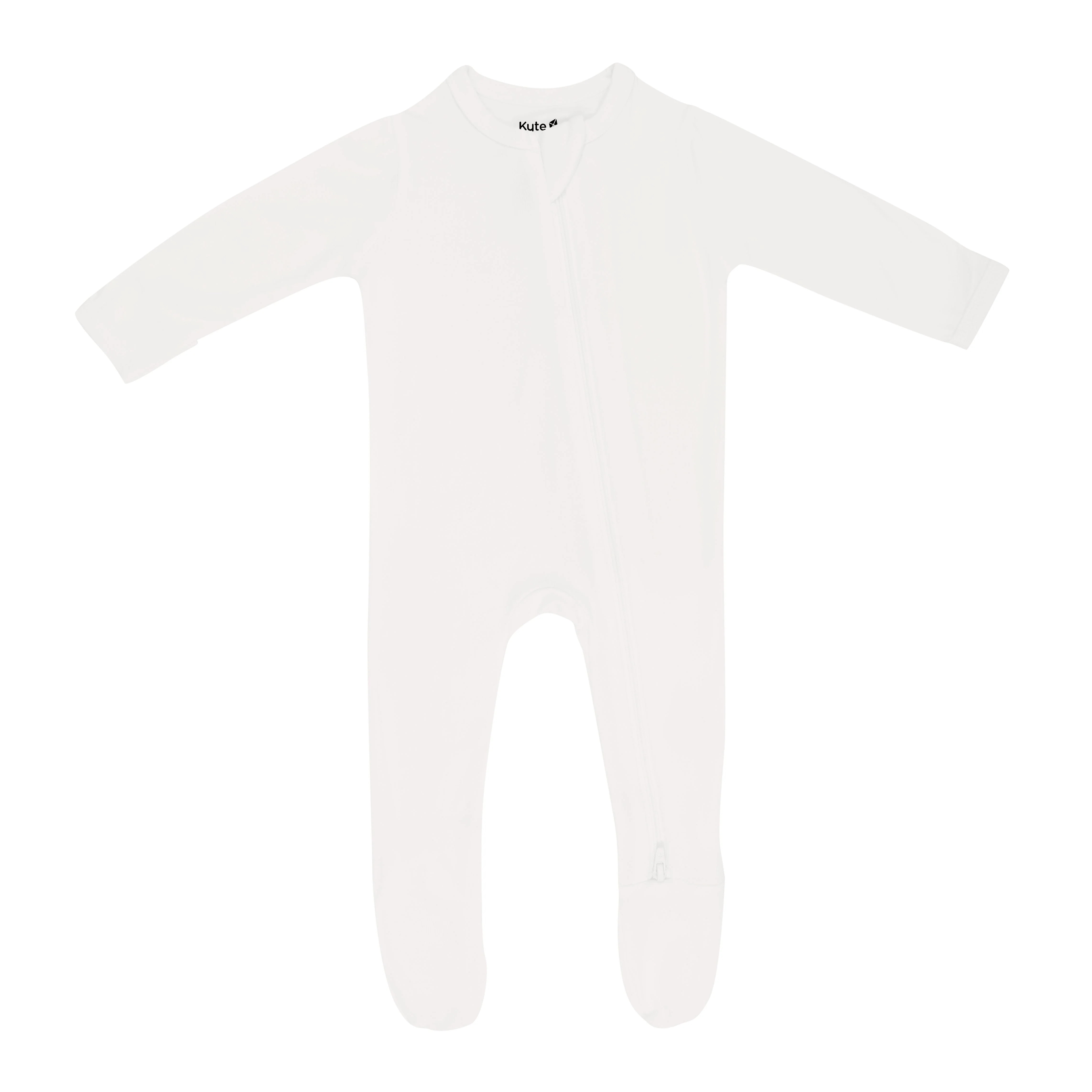 Zippered Footie in Cloud | Kyte BABY