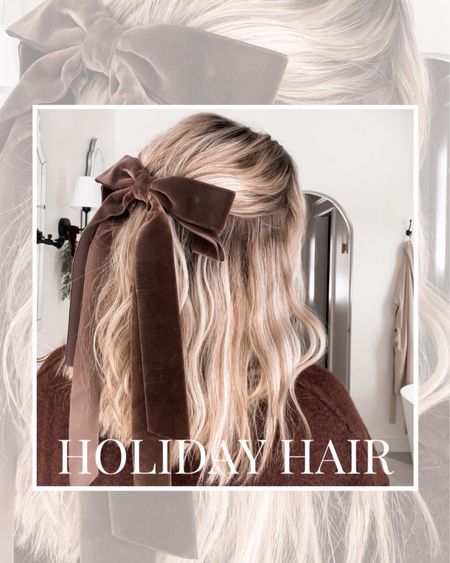 Easy way to dress up dirty hair! 🫶🏻 love the texture of this ribbon!

#LTKSeasonal #LTKbeauty #LTKstyletip