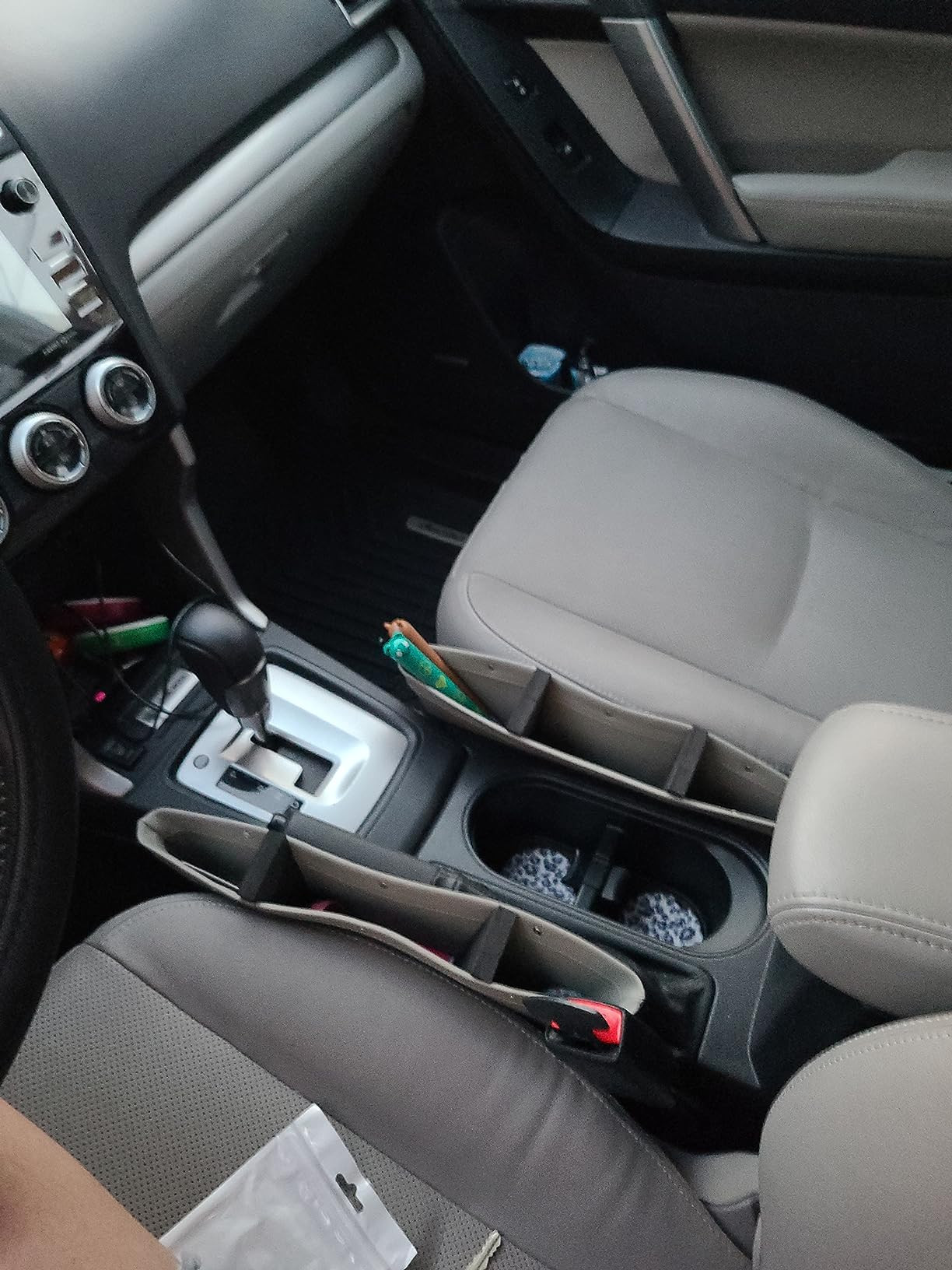 Lusso Gear Car Seat Gap Organizer 2 Pack, Tan, Unisex | Amazon (US)