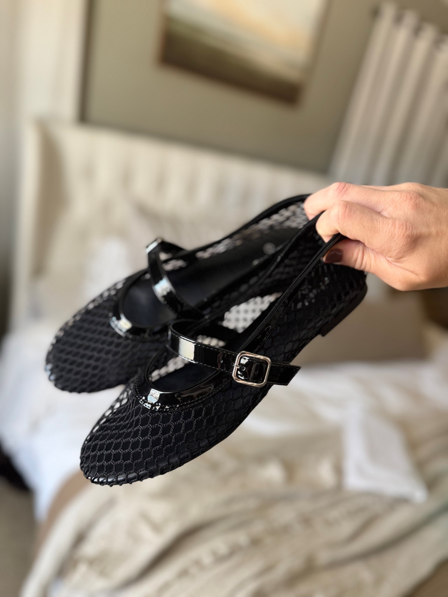 Black mesh Mary Jane flats

#LTKootd #LTKSaleAlert