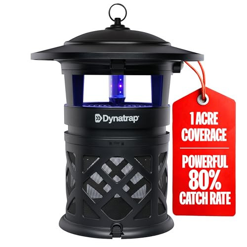 Dynatrap DT2030SR Fly Traps Outdoor - Mosquito & Flying Insect Killer for 1 Acre – Kills Mosquitoes, Flies, Gnats, Wasps - Bug Zapper Alternative - Black | Amazon (US)