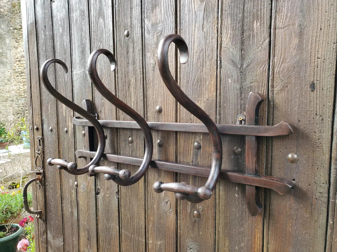 Thonet Bentwood Coathooks / Thonet 3 Coat Hooks / 1910s Bistro Hooks / Antique Bentwood Coat Rack... | Etsy (US)