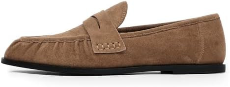 Womens Loafers, Slip-On Walking Flats with Cushioned Insole, Dressy Moccasins Ideal for Work, Dri... | Amazon (US)