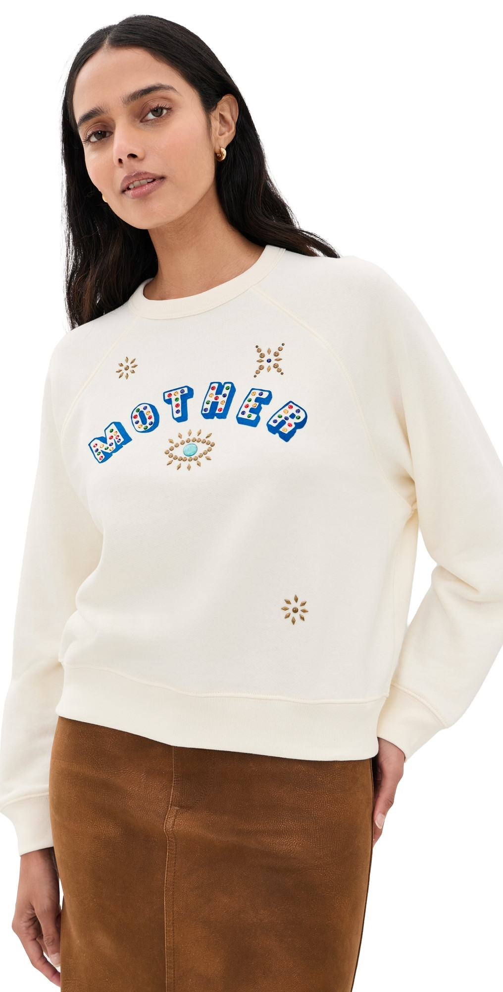 MOTHER The Concert Sweatshirt Starry Eyed M | Shopbop