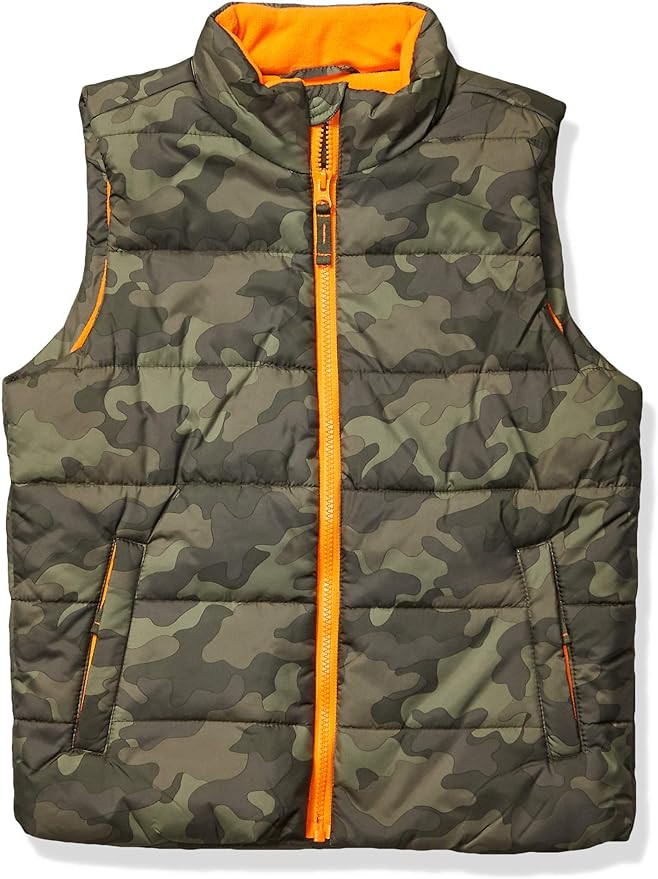 Amazon Essentials Boys and Toddlers' Heavyweight Outerwear Puffer Vest | Amazon (US)