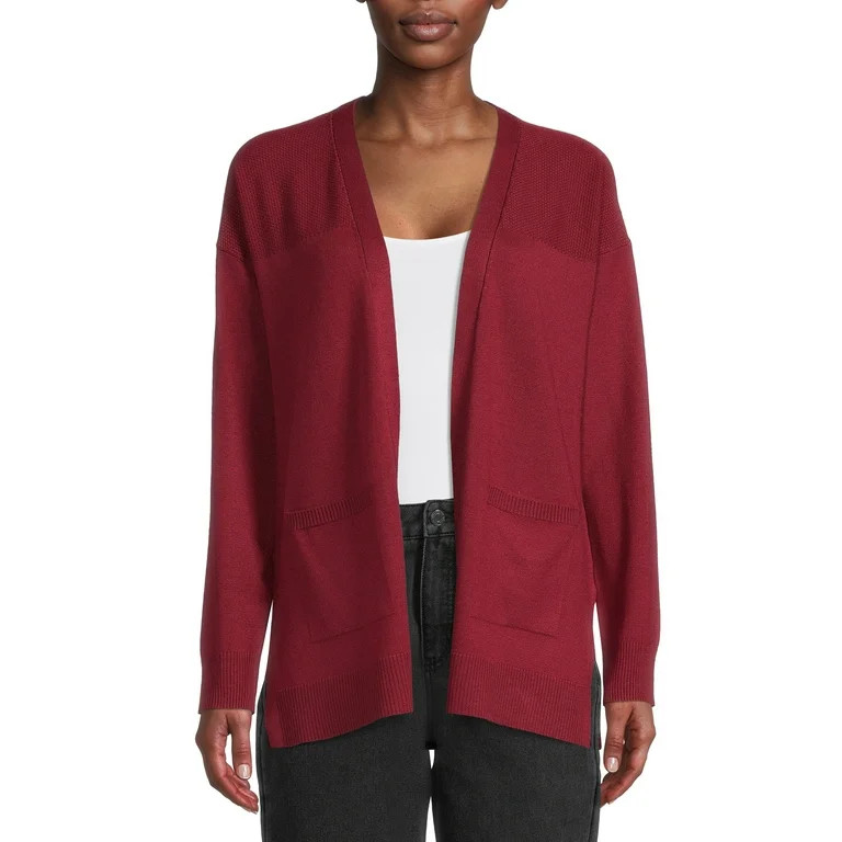 Time and Tru Women's Open Front Cardigan Sweater | Walmart (US)