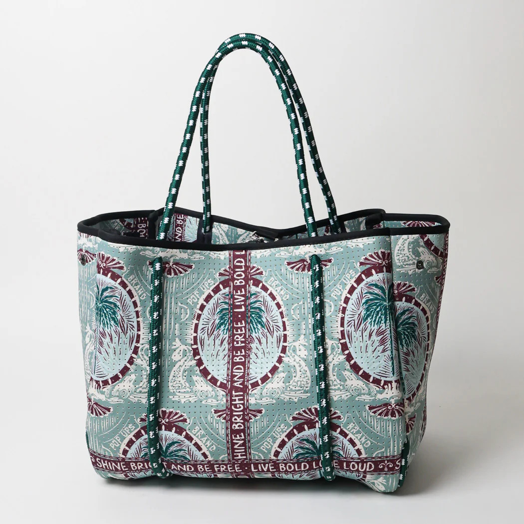 EVERYDAY TOTE POP UPS SCARF GREEN | PopUps