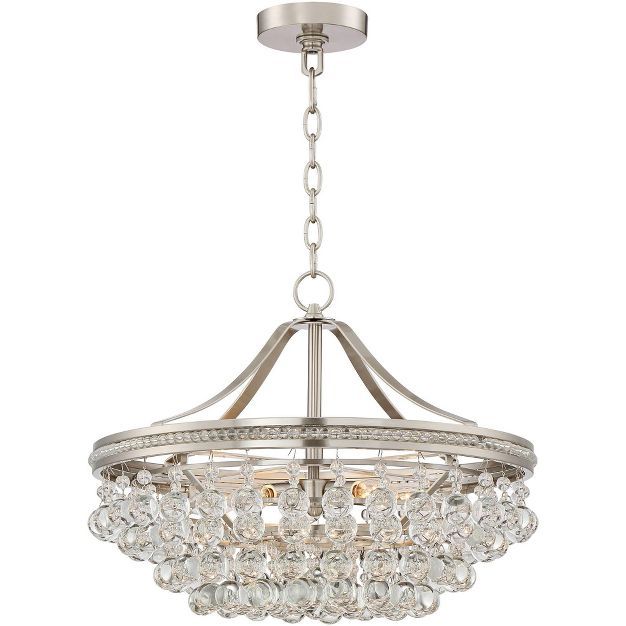 Vienna Full Spectrum Brushed Nickel Pendant Chandelier 20 1/4" Wide Clear Crystal 5-Light Fixture... | Target