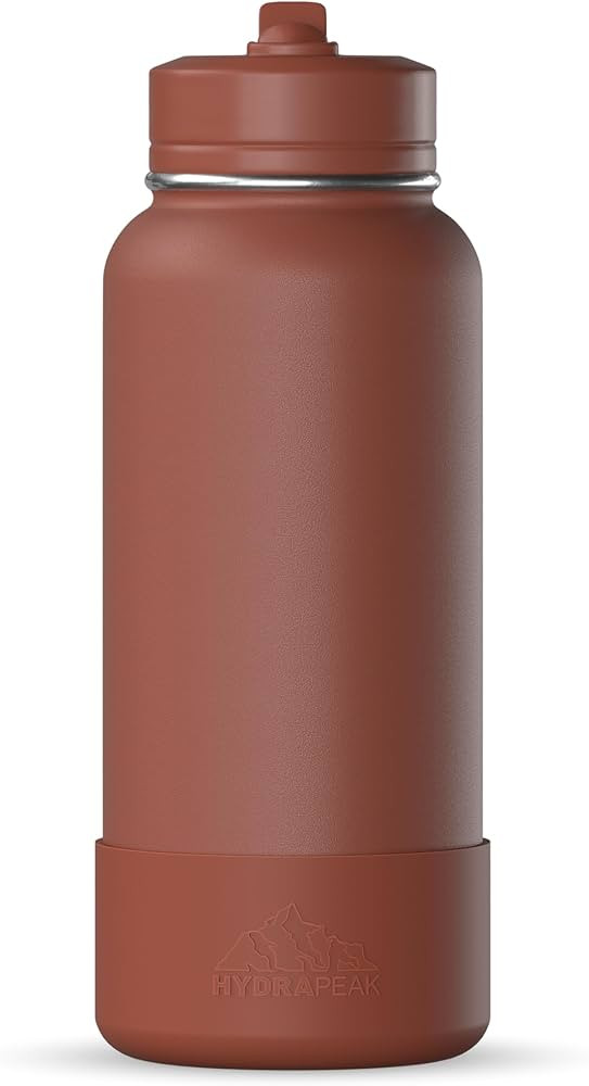 Hydrapeak 32oz Sport Insulated Water Bottle with Straw or Chug Lid, Leak & Spill Proof, Keeps Dri... | Amazon (CA)