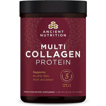 Ancient Nutrition Multi Collagen Protein Powder - Pure, Formulated by Dr. Josh Axe, 5 Types of Food  | Walmart (US)