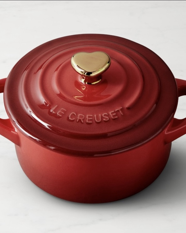 Le Creuset Mini Cocotte with Heart Knob, 8-oz fo your gals or for yourself. 

#LTKLeCreuset #LTKCooking 

#LTKValentine #LTKfoodie #LTKSeasonal