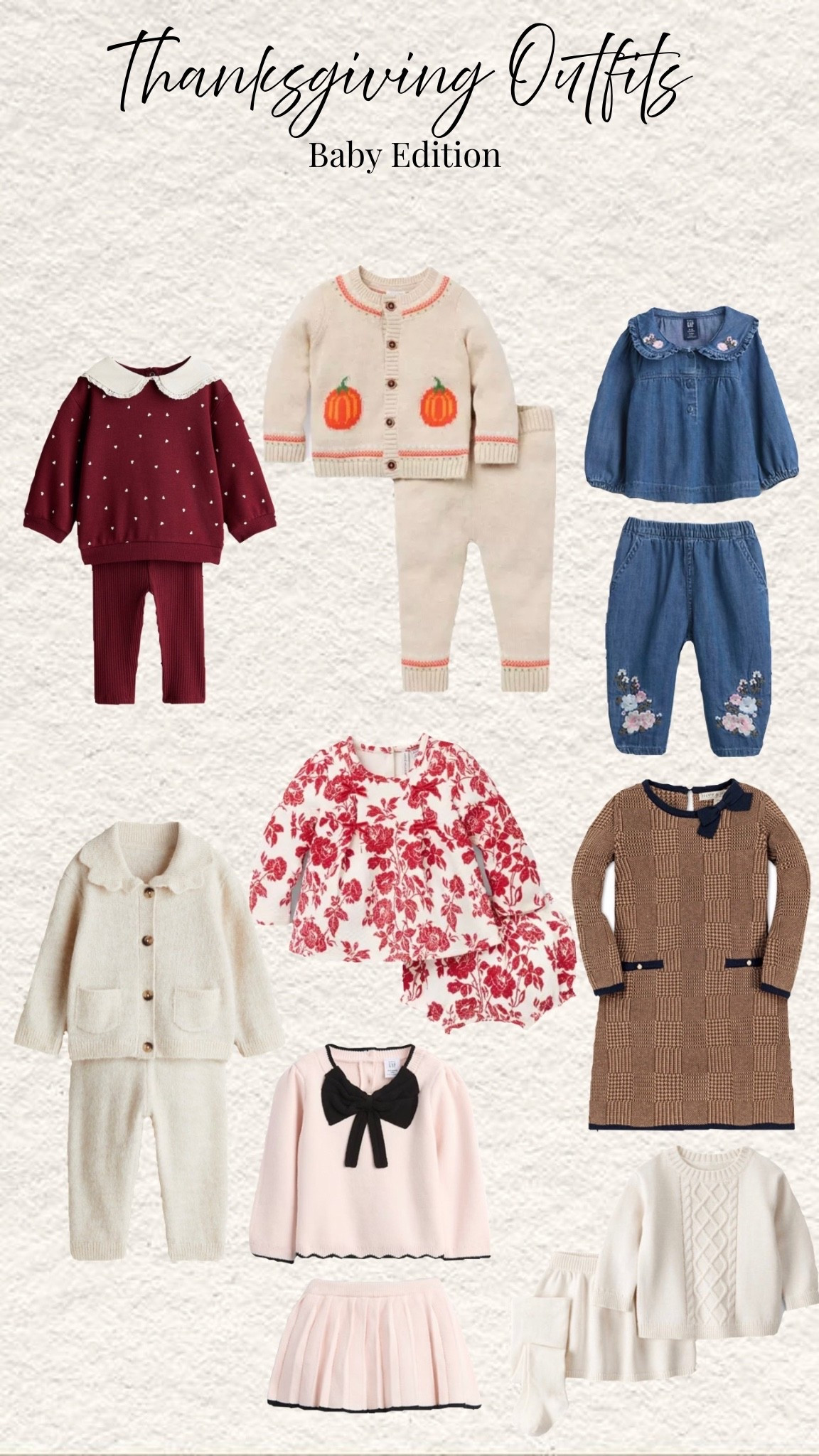 Thanksgiving Outfits 
Baby Edition 

#LTKHoliday #LTKSeasonal #LTKBaby