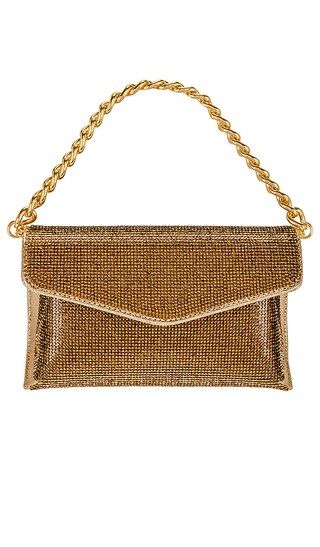 Nico Crystal Clutch in Gold | Revolve Clothing (Global)