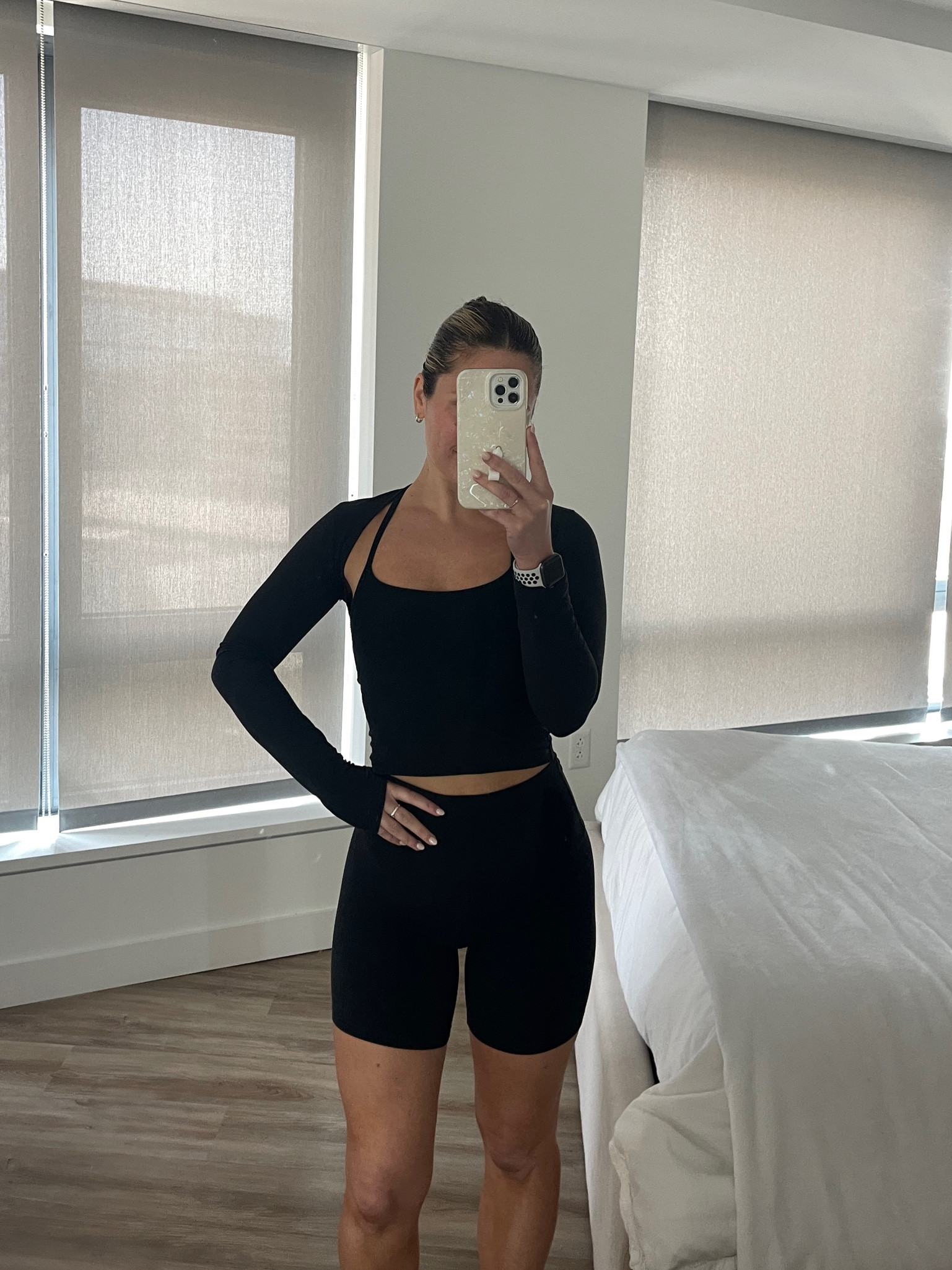 Lululemon shrug / bolero, and 6 inch shorts (size 4 in shrug, 4 in shorts)
tank is beyond yoga xs 