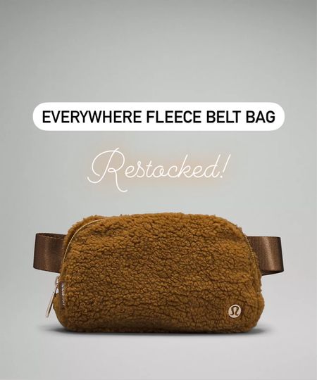 Perfect on the go bag for Fall! The Everywhere Fleece Belt Bag is restocked! 

#LTKunder100 #LTKSeasonal #LTKHoliday