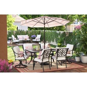 Style Selections Elliot Creek 7-Piece Patio Dining Set at Lowes.com | Lowe's