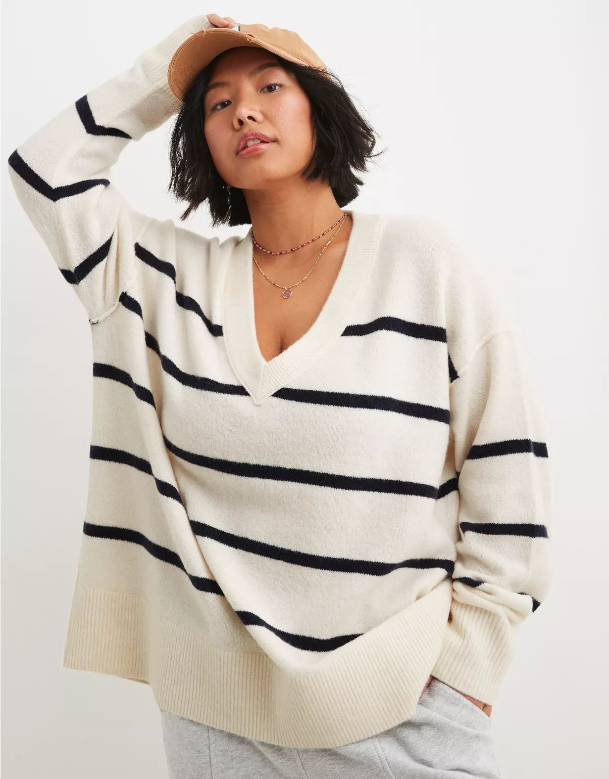 Aerie Unreal V Neck Sweater | American Eagle Outfitters (US & CA)