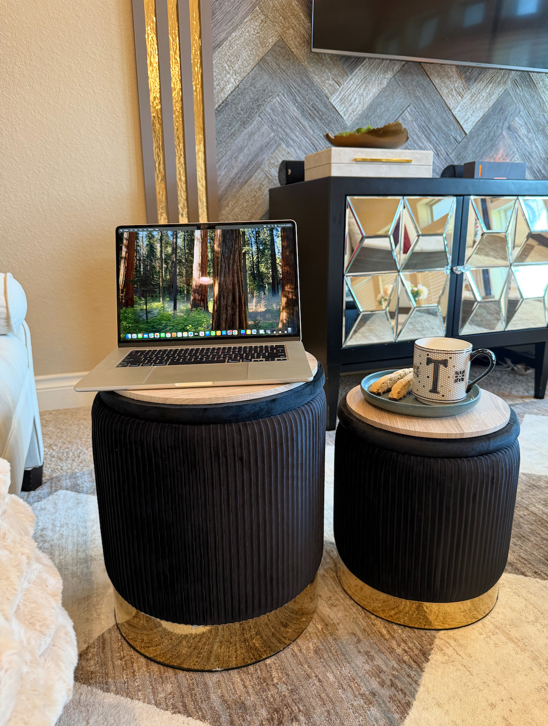 These are truly my favorite items in my living room! These ottomans are the perfect combo of style and functionality. I love using them as a surface and for storing blankets! 

 #LTKdayinmylife #LTKmomlife #LTKHome