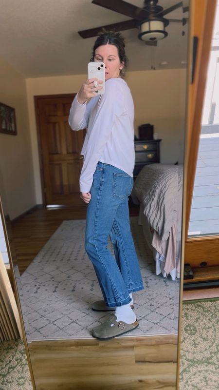 Wearing a size small in the top. My jeans are out of stock so I linked similar! I sized down one in my clogs because the leather/suede stretches with wear 



#LTKSeasonal #LTKfindsunder100 #LTKstyletip