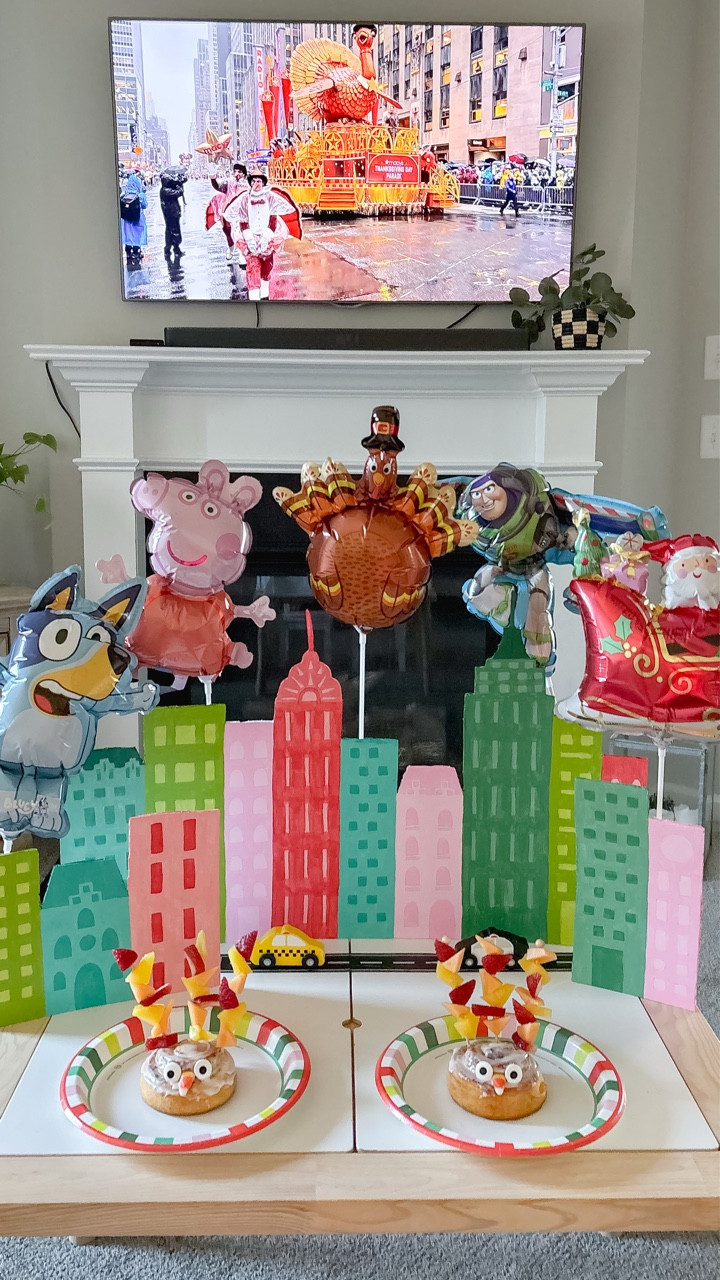 🦃 Thanksgiving Parade Tradition 🦃
I ordered my balloons on Etsy from Kedzie Fest   🚨 ORDER BY end-of-day 11/20 to guarantee delivery with priority shipping for Thanksgiving morning! 🚨
   ⭐️If you’re in a pinch, you can also find them IN STORE at Michael’s Craft Store locations that have a balloon bar! (The listings online may say “unavailable”, so be sure to call ☎️ or check IN STORE)⭐️ 
I painted & made a skyline on foam board. But if DIY isn’t your thing, TheHouseThatLarsBuilt on Etsy has a BEAUTIFUL one you can print!

#LTKHoliday #LTKmomlife #LTKKids