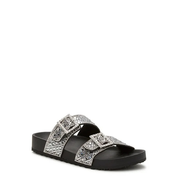 Madden NYC Women's Embellished Footbed Sandals | Walmart (US)