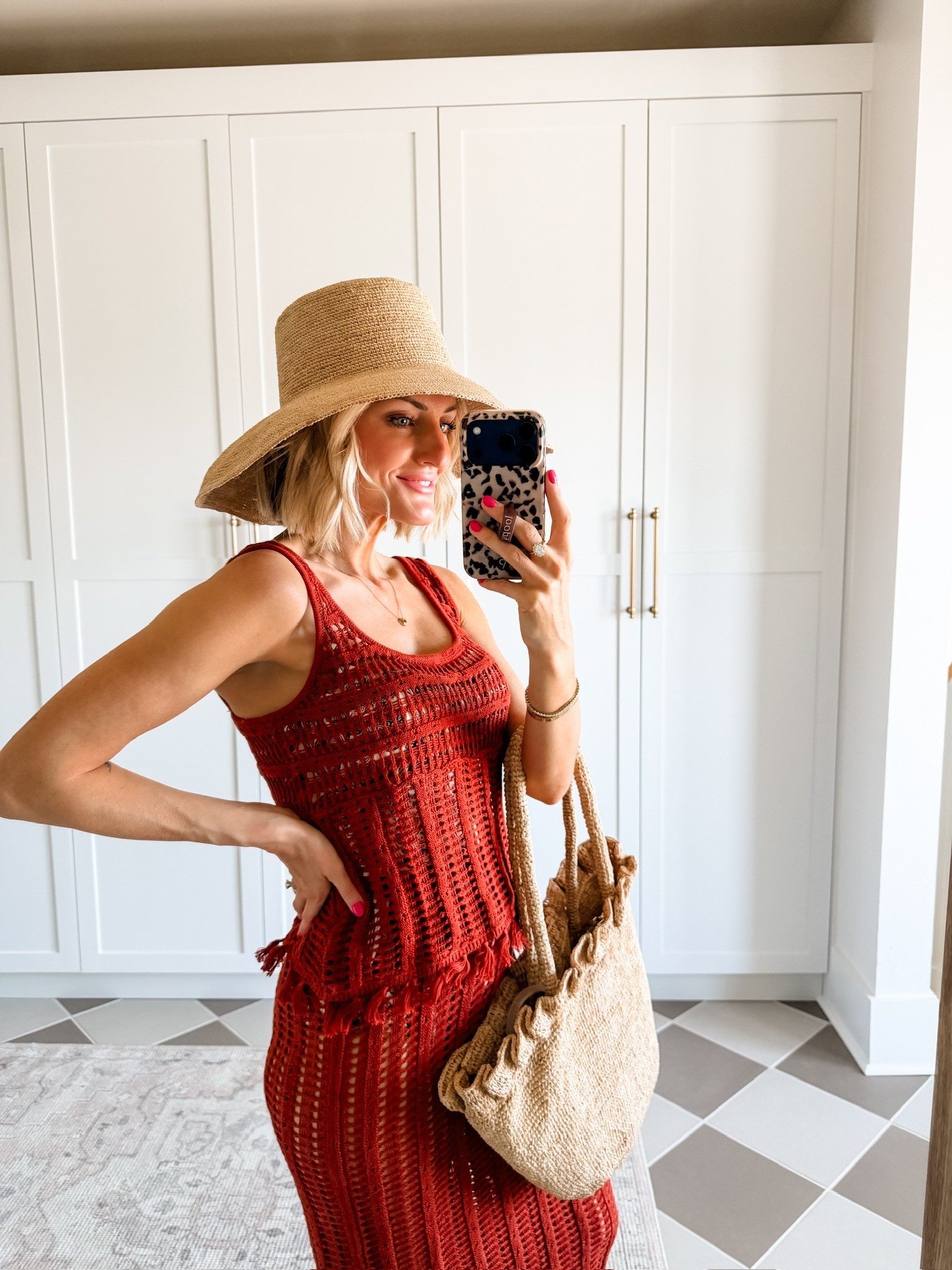 Loving this look for resort wear this year! This rust terracotta shade is so pretty and so desert chic! Wearing size S 

Loverly grey, crochet cover up set, chic resort wear finds, old navy affordable summer spring inspo for women

#LTKSwim #LTKSeasonal