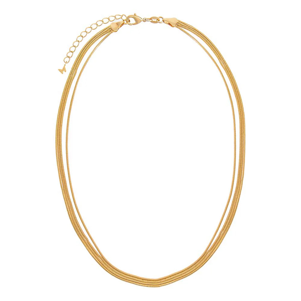 Multi Strand Snake Chain Necklace | Adina Eden