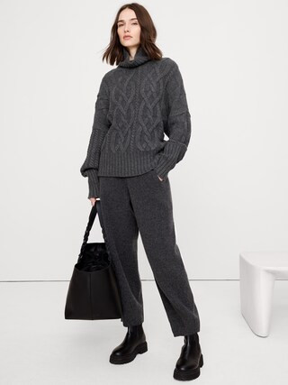 Merino-Cotton Barrel Sweater Pant | Banana Republic (CA)