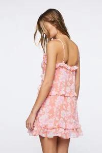 Ruffled Floral Print Mini Dress | Forever 21 (US)