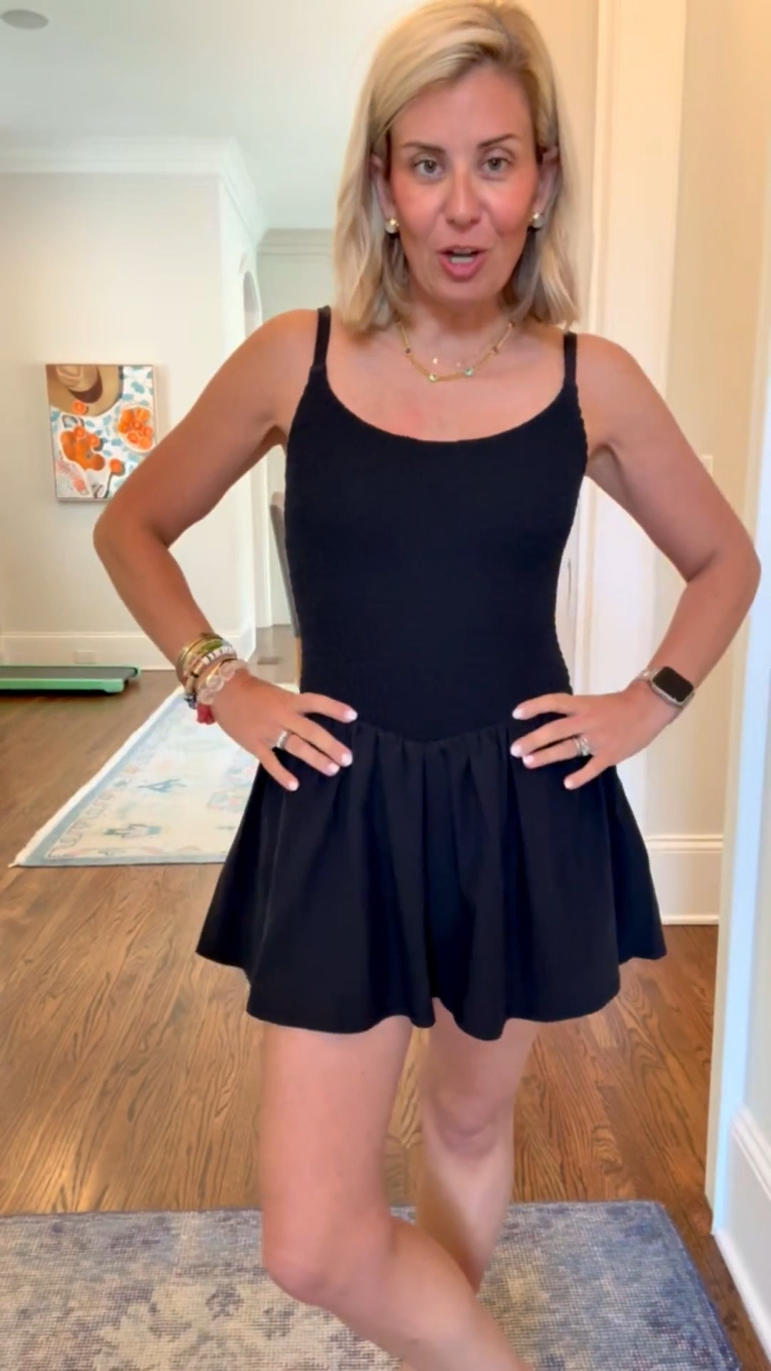 Cuteness overload with this athleisure dress…built in shorts and sports mom approved!! I’m totally wearing this to run errands. I’m in a small. 
*Use Catherine20 at A+B

#LTKstorytime #LTKSeasonal #LTKmomlife