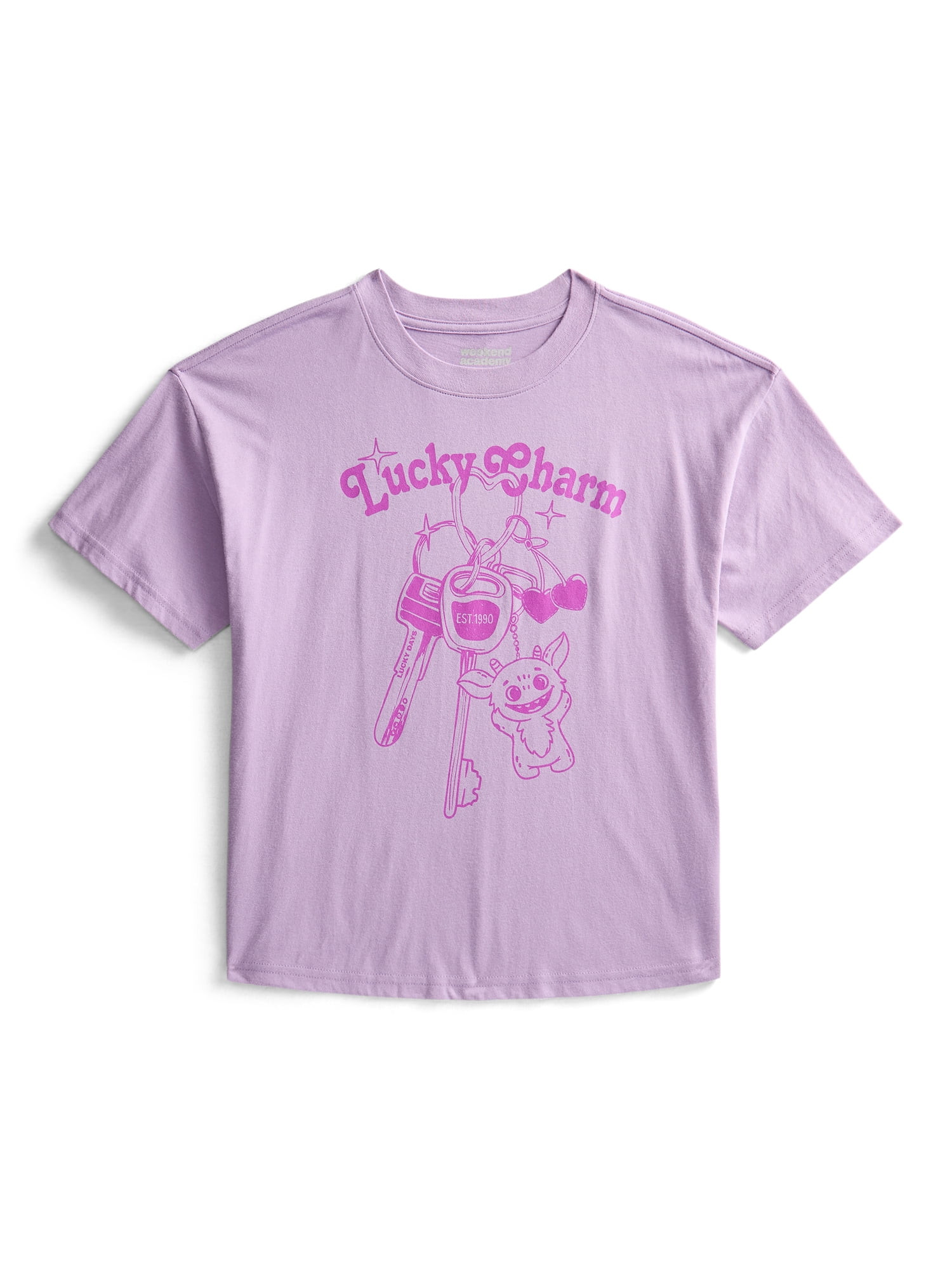 Weekend Academy Girls Graphic Tee with Short Sleeves, Sizes 4-18 | Walmart (US)